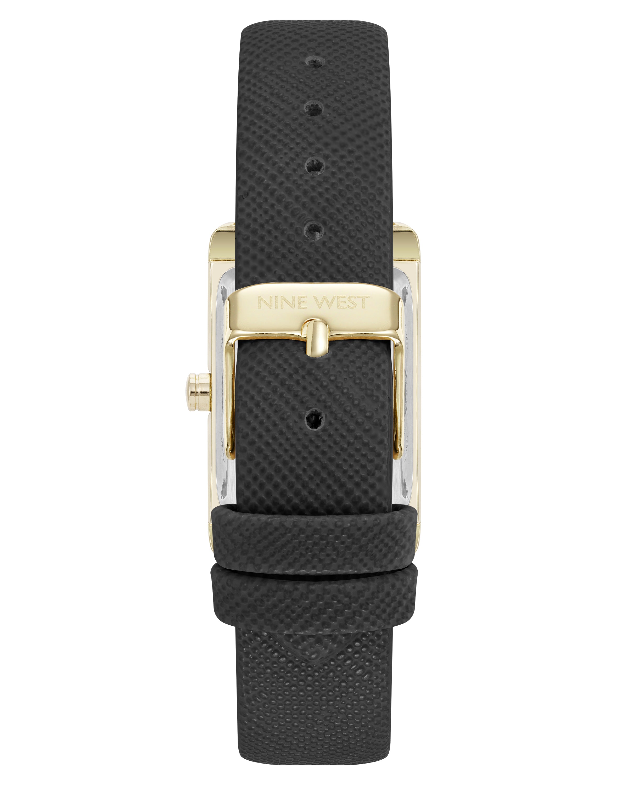 Saffiano Strap Rectangular Watch